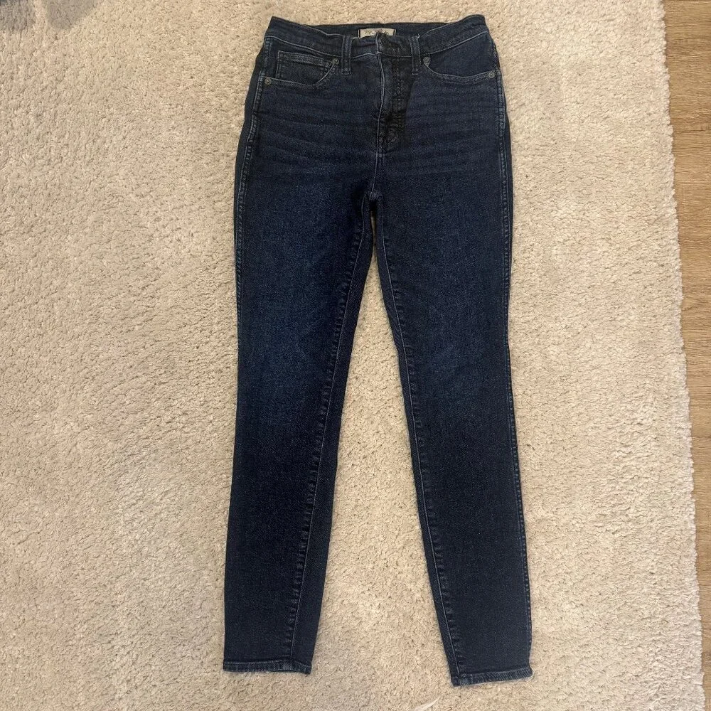 Madewell 10” High Rise Skinny Jeans Dark Wash Size 27 - Picture 4 of 9